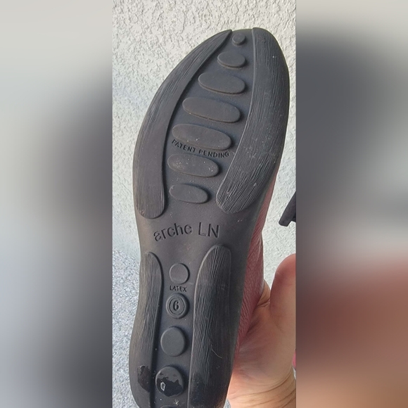 Arche Women's Bordeaux Leather Moccasins - Picture 10 of 12